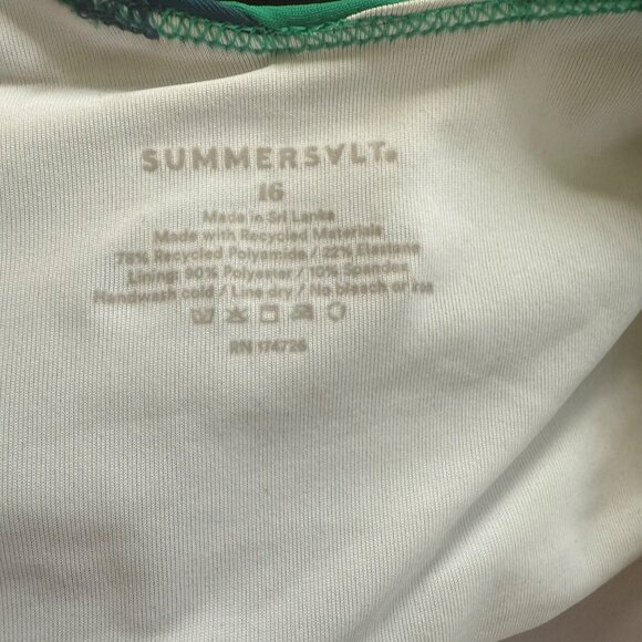 Colorblock Womens Marina One-Piece Swimsuit Size 16 By Summersalt - Picture 2 of 4